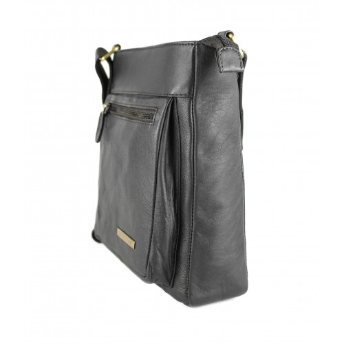 copy of Bolsa de couro estilo vintage 26x23x7 cm GORO Zerimar - 3