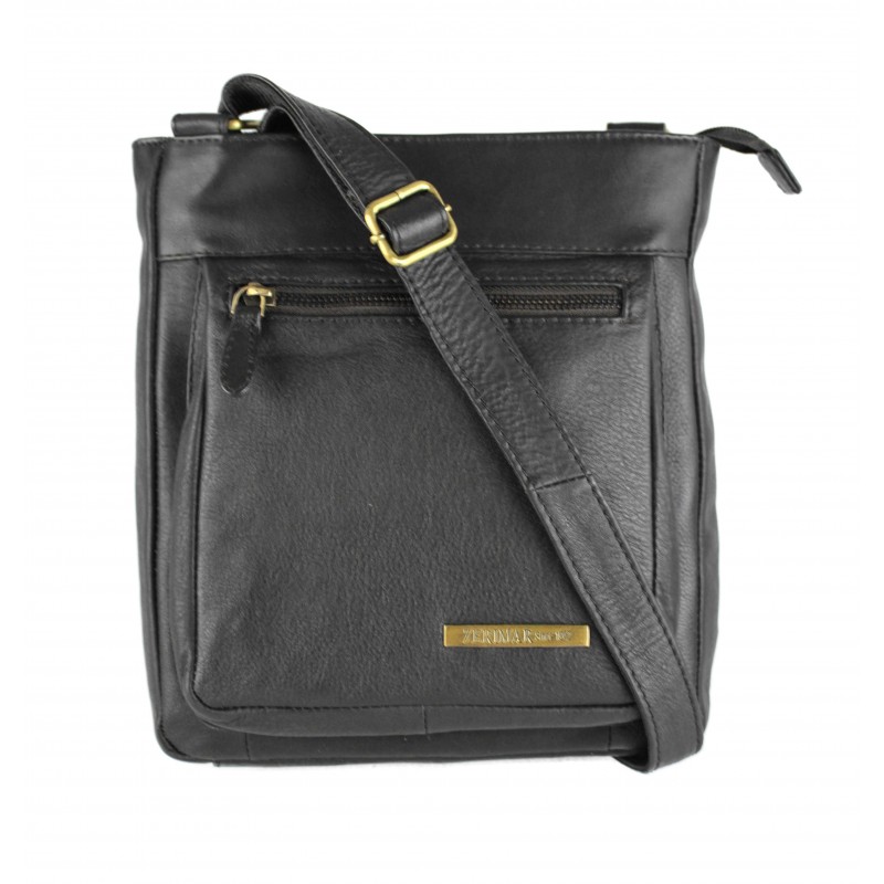 copy of Bolsa de couro estilo vintage 26x23x7 cm GORO Zerimar - 1