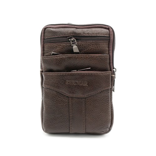 Bolsa de ombro de couro...