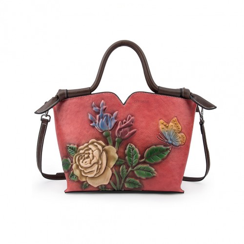 Bolsa de couro com alça...