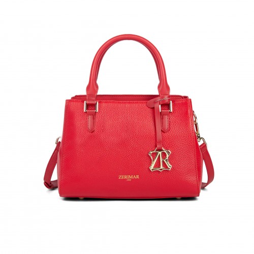 Bolsa de couro com alça...