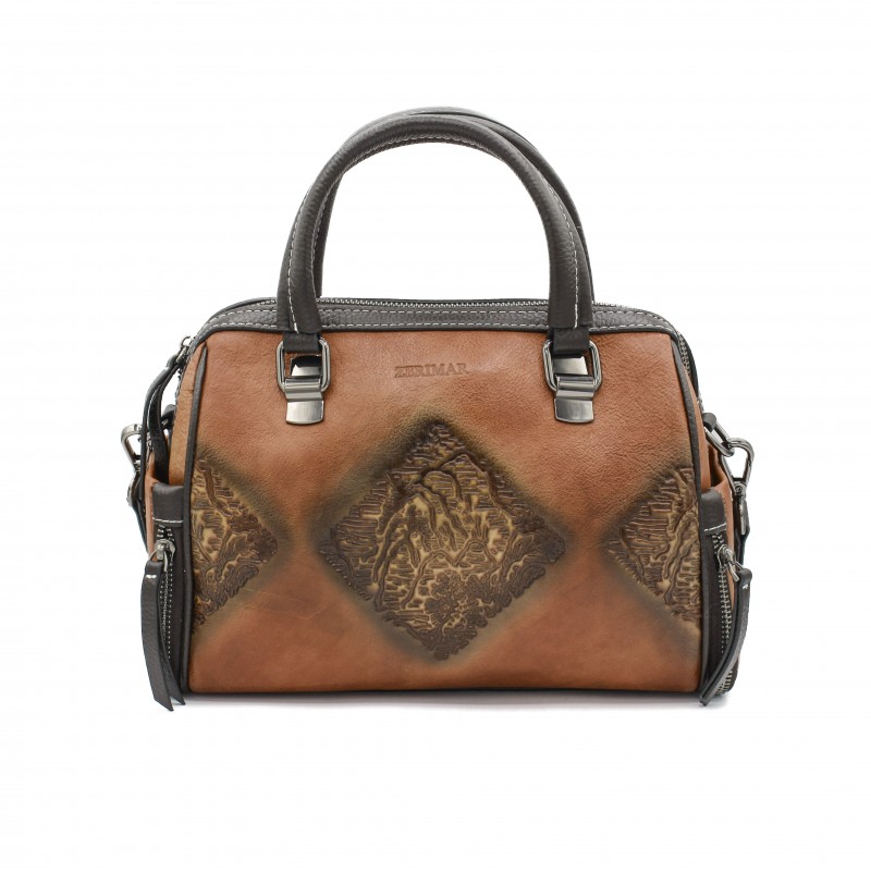 Bolsa de couro com alça dupla 27x21x11 cm MORAGA Zerimar - 9