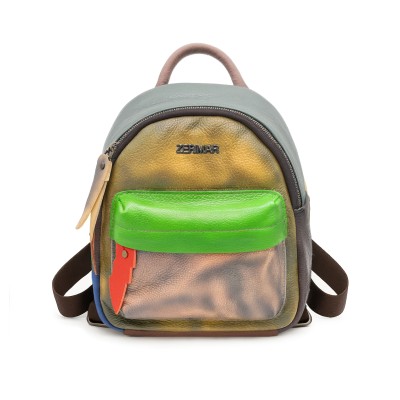 Mochila de couro natural...