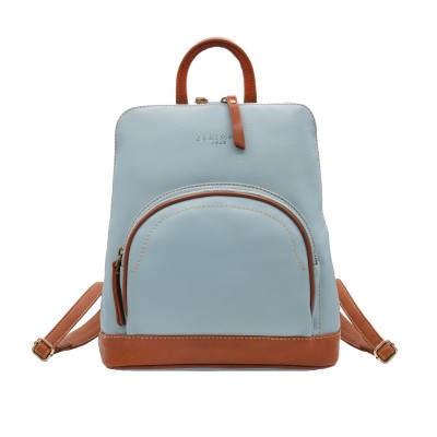 Mochila de couro natural...