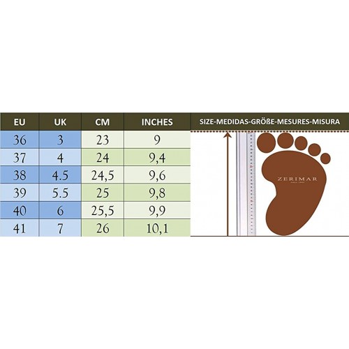 Sandalias de piel de trekking o senderismo para mujer Zerimar - 42
