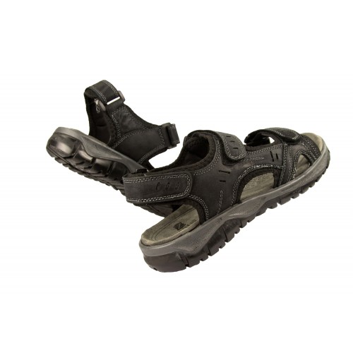 Sandalias de piel STONE con cierre de velcro Zerimar - 5