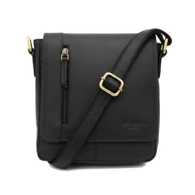 Bolsa de ombro de couro...