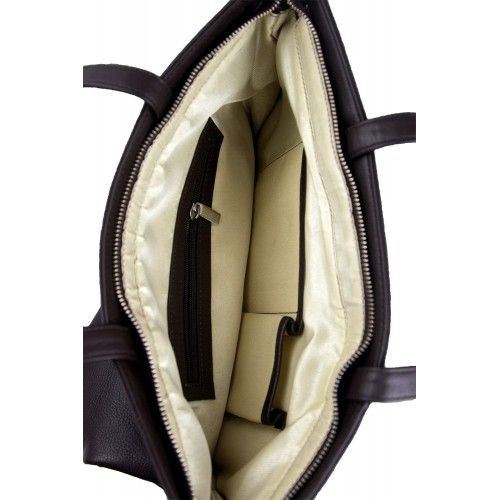 Bolso de piel natural Premium de mujer estilo casual 10x30x40 cm Zerimar - 6