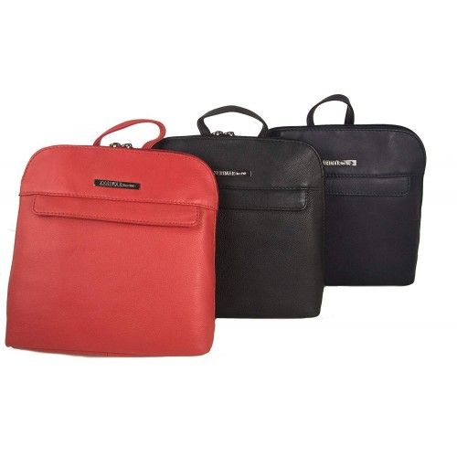 Mochila de piel natural de mujer estilo casual  25x24x6 cm Zerimar - 12