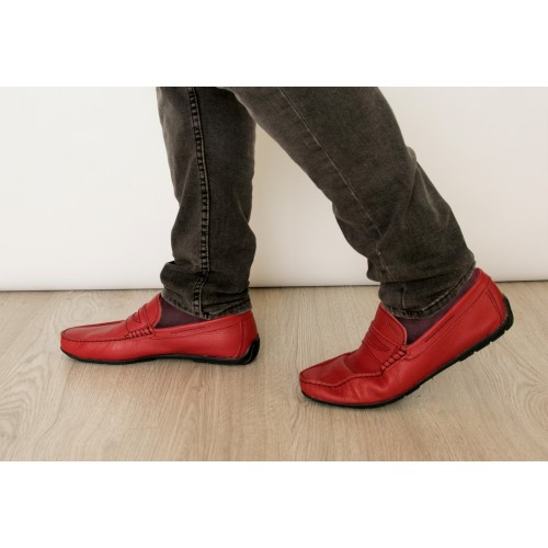 Nauticos de piel de verano color burdeos Zerimar - 13