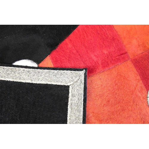 Tapete de patchwork de couro GAMBU - vários tamanhos Zerimar - 5 Tapete de patchwork de couro GAMBU - vários tamanhos Zerimar - 5