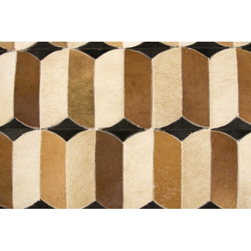 Tapete de patchwork de couro PLAST - vários tamanhos Zerimar - 4 Tapete de patchwork de couro PLAST - vários tamanhos Zerimar - 4